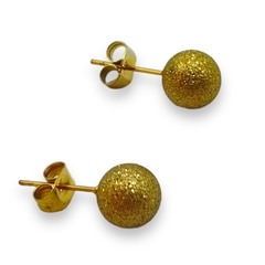3295-DO Aros Pasantes Arenados - Variedad de Medidas Acero Quirúrgico Dorado - comprar online