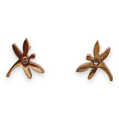 3202-RO Aros Pasantes Libélula Cubic (10 mm) Acero Quirúrgico Rose - comprar online