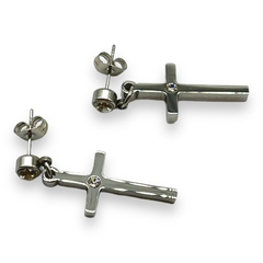 3261-CH Aros Cruces Colgantes (25x12 mm) Acero Quirúrgico - comprar online