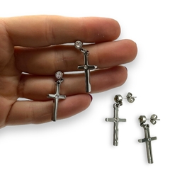 3261-CH Aros Cruces Colgantes (25x12 mm) Acero Quirúrgico