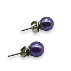 3216-7 Aros Pasantes Perla Violeta (7 mm) Acero Quirúrgico - comprar online