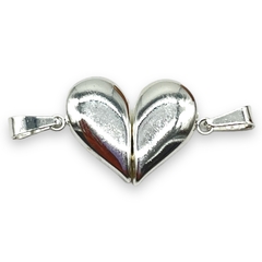 6235-PL Dije Amistad - Corazon Imantado Acero Blanco (SIN CADENA) - comprar online