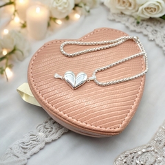 6235-PL Dije Amistad - Corazon Imantado Acero Blanco (SIN CADENA) - tienda online