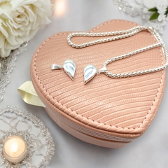 6235-PL Dije Amistad - Corazon Imantado Acero Blanco (SIN CADENA) - Stal Joyas