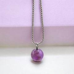 Conjunto ( 45 cm) "Cielo" - Color Violeta Nubes Encapsuladas y Brilla Oscuridad Acero Blanco