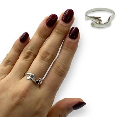 AV 009 Anillo Abrazo Plata 925 (SIN ESTUCHE) en internet