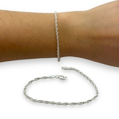 2.9 gr Pulsera Tenzada Plata Italiana
