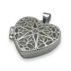 5.8 Dije Premium Relicario Corazon Plata Italiana (Sin Cadena) - tienda online