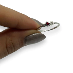 ART-164 Anillo Tres Piedras - Variedad de Colores Plata 925 - comprar online
