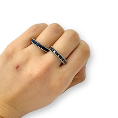 2.7/3,2 gr Anillo Piedras - Variedad de Colores - Últimas Unidades Plata Italiana en internet