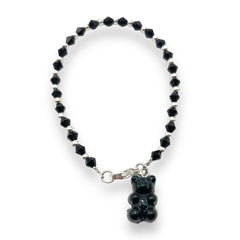 YUMMY-VOL Pulsera Cristal de Roca y Yummy - Variedad de Colores Acero Blanco en internet