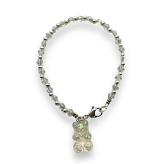 Imagen de YUMMY-VOL Pulsera Cristal de Roca y Yummy - Variedad de Colores Acero Blanco