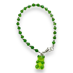 YUMMY-VOL Pulsera Cristal de Roca y Yummy - Variedad de Colores Acero Blanco en internet