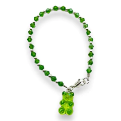 YUMMY-VOL Pulsera Cristal de Roca y Yummy - Variedad de Colores Acero Blanco en internet