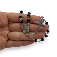 Rosarios SWA Conjunto Rosario con Piedra - Variedad de Colores Acero Quirúrgico - tienda online