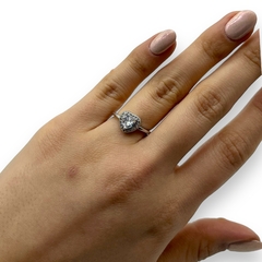 0452 Anillo Corazon - Ultimas Unidades Metal - Stal Joyas