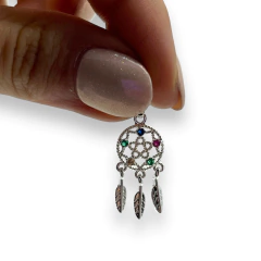 6237 Dije Premium Atrapa Sueños Acero Blanco