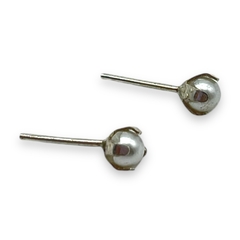 ART-143 Aros Perlas - Variedad de Medidas Plata 925