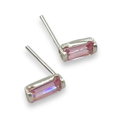 ART-129 Aros Pasantes - Variedad de Colores (8mm) Plata 925 - comprar online