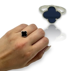 ART-192 Anillo V.C Piedra Onix "Summer Premium 2025" (8mm) Plata 925 - comprar online