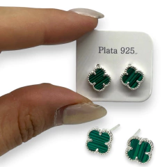 ART-188 Aro V.C Piedra Malaquita "Summer Premium 2025" (8mm) Plata 925