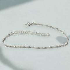 1.3 GR Pulsera Trenzada Plata 925