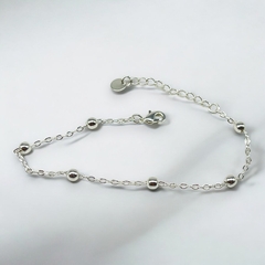 2.5 GR Pulsera Bolitas - Últimas Unidades Plata Italiana