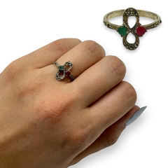 TAI 9 Anillo Infinito con Piedras - Últimas Unidades Plata 925