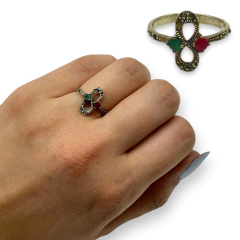 TAI 9 Anillo Infinito con Piedras - Últimas Unidades Plata 925