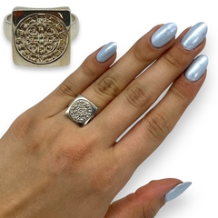 AG-126-PL Anillo San Benito Plata 925
