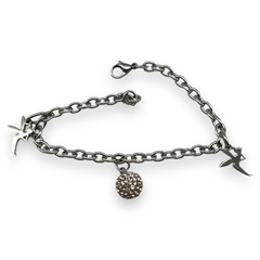 10246 Pulseras con Dijes Rosa - Ultimas Unidades Acero Quirúrgico