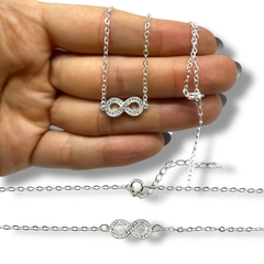 3.1 gr Conjunto Infinito Plata 925