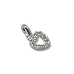0.4 gr Dije Mini Corazon (6 mm) Plata 925