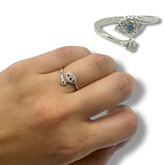 ART-196 Anillo Ojito Plata 925