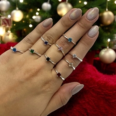 ART-194 Anillo Grifa - Variedad de Colores lata 925