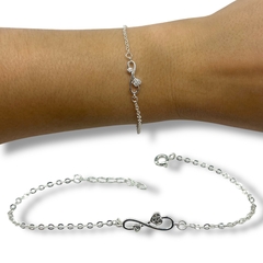 1.5 gr Pulsera Infinito Plata-ECO