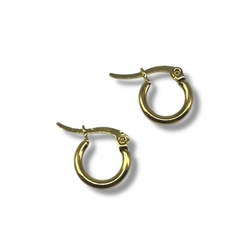 3051-DO-12-15-18 Aros Argollas - Variedad de Medidas Acero Dorado - Stal Joyas