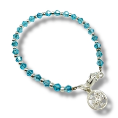 SIN-248 Pulsera "Edición Única" Cristal de Roca y Dije Moño- Últimas Unidades Acero Blanco (1 UNIDAD) - Stal Joyas