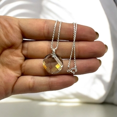Promo 14: Lenteja - Seleccionar Color(20mm) + Cadena(40 cm) "Edición Única"- Últimas Unidades Plata Italia - comprar online