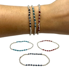 CRI 307 Pulseras Elastizadas/Variedad de Colores - Últimas Unidades Plata 925 - comprar online