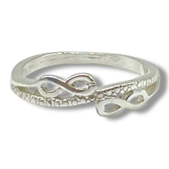 ART-197 Anillo Doble Infinito Plata 925 (SIN ESTUCHE) en internet