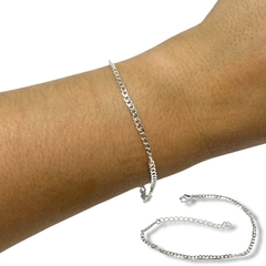 1.5 gr Pulsera Finita con Cadena Regulable - Últimas Unidades Plata 925
