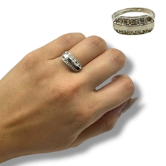 AG 242-PL Anillo Cubics Blancos Plata 925 (SIN ESTUCHE) en internet