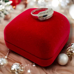 AG 242-PL Anillo Cubics Blancos Plata 925 (SIN ESTUCHE) - comprar online