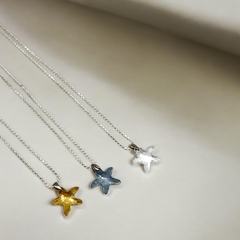 Promo 20: Estrella-Seleccionar Color(15mm) + Cadena(40 cm) "Edición Única"- Últimas Unidades Plata Italia