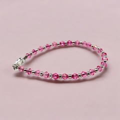 VOL-100-2 Pulseras Cristal de Roca "Night Collection" - Variedad de Colores Acero Blanco en internet