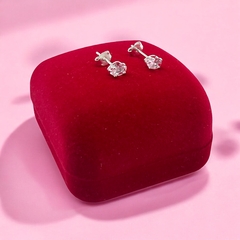0.6 gr Aros Gota Rosas (6 mm) Plata 925