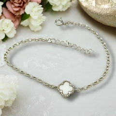 ART-190 Pulsera V.C Piedra Blanca "Summer Premium 2025" (15mm) Plata 925 (SIN ESTUCHE) - comprar online