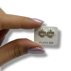 ART-1 Aros Coronas Grandes Plata 925