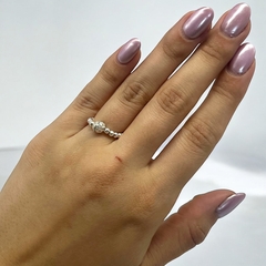 SIN-SWA Anillo Elastizado Bolita Premium Plata Italiana (SIN ESTUCHE) - comprar online